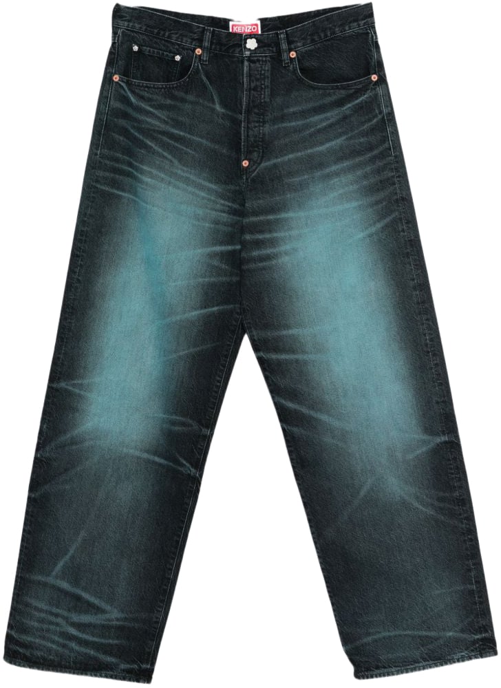 Kenzo Trousers Glacier Wit