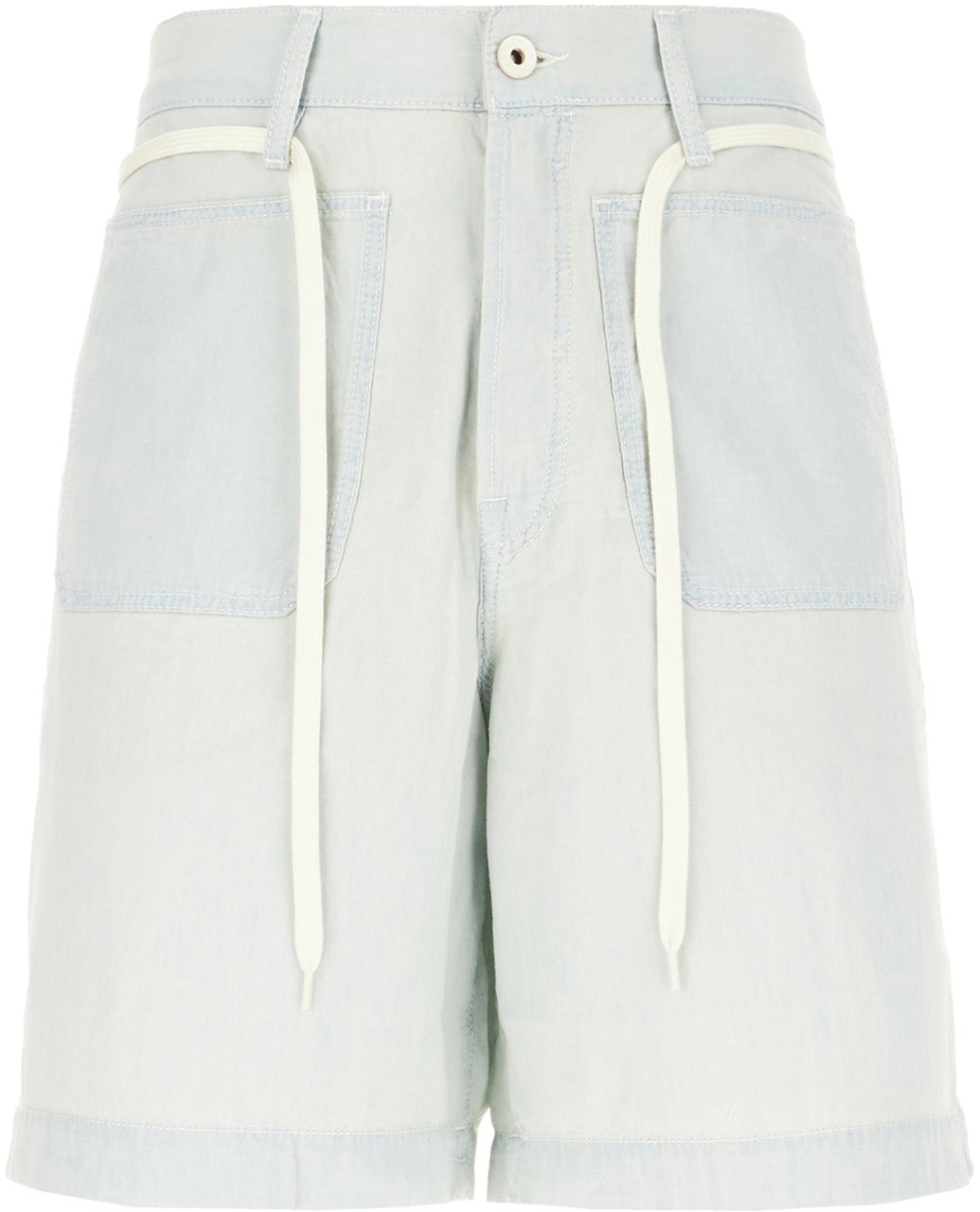 Kenzo Kenzo Light blue cotton bermuda shorts Lichtblauw