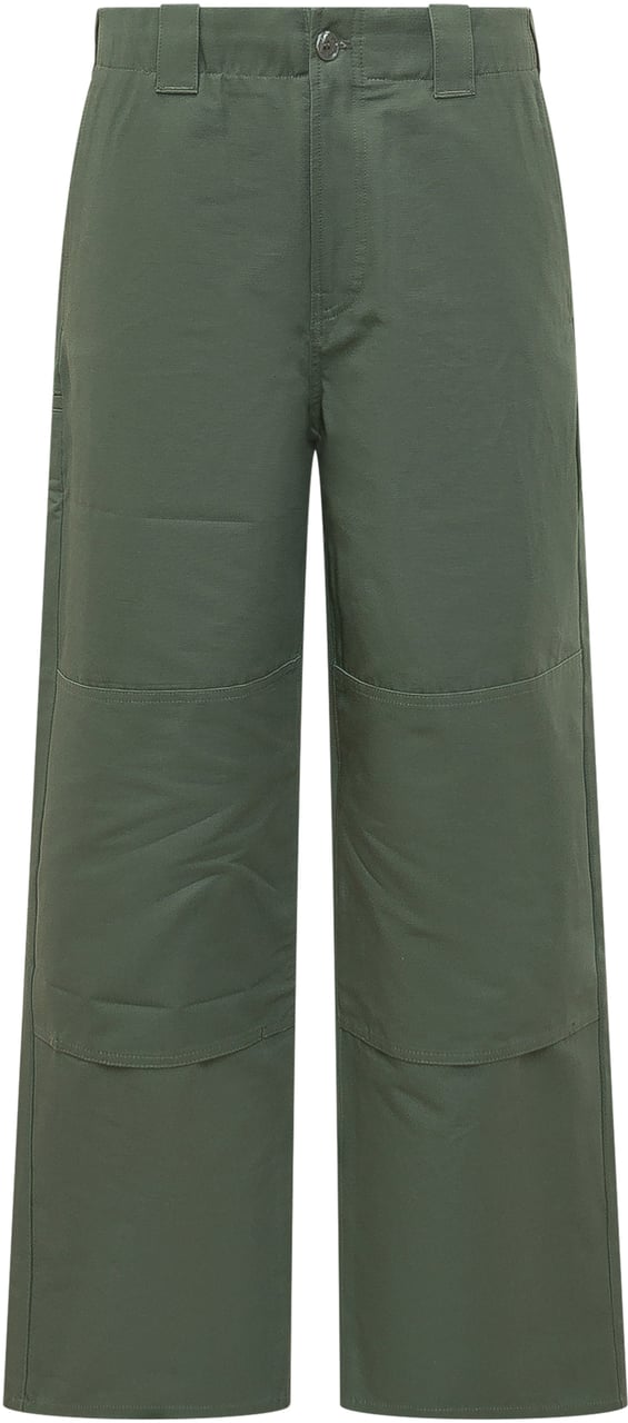 Kenzo Double Knee Chino con Tasche Donkergroen