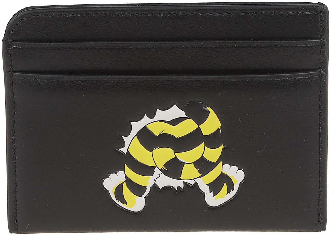 Kenzo Wild Tiger Credit Card Holder Black Zwart