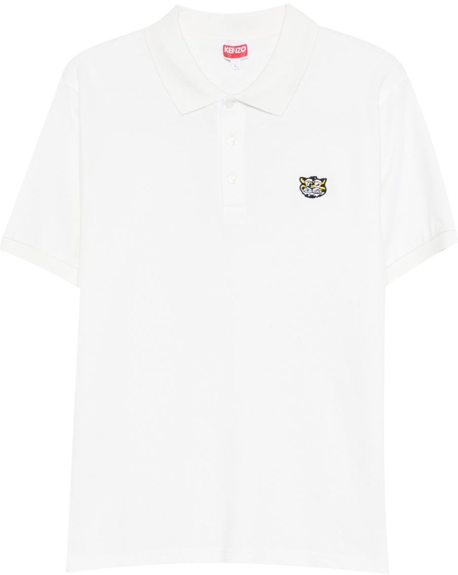 Kenzo T-Shirts And Polos Blanc Casse Beige