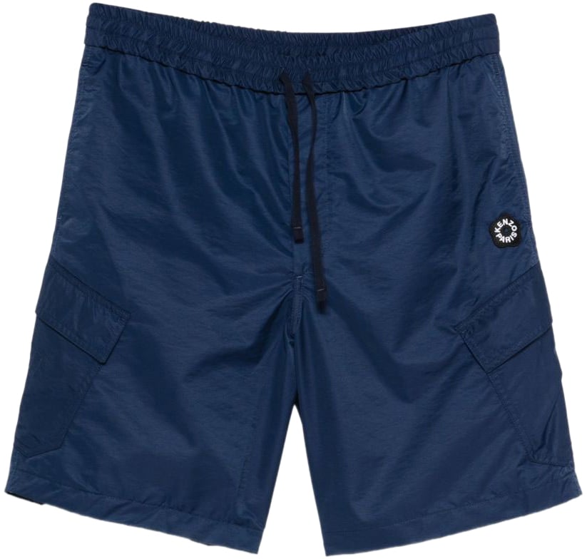 Kenzo Shorts Bleu Outremer Blauw