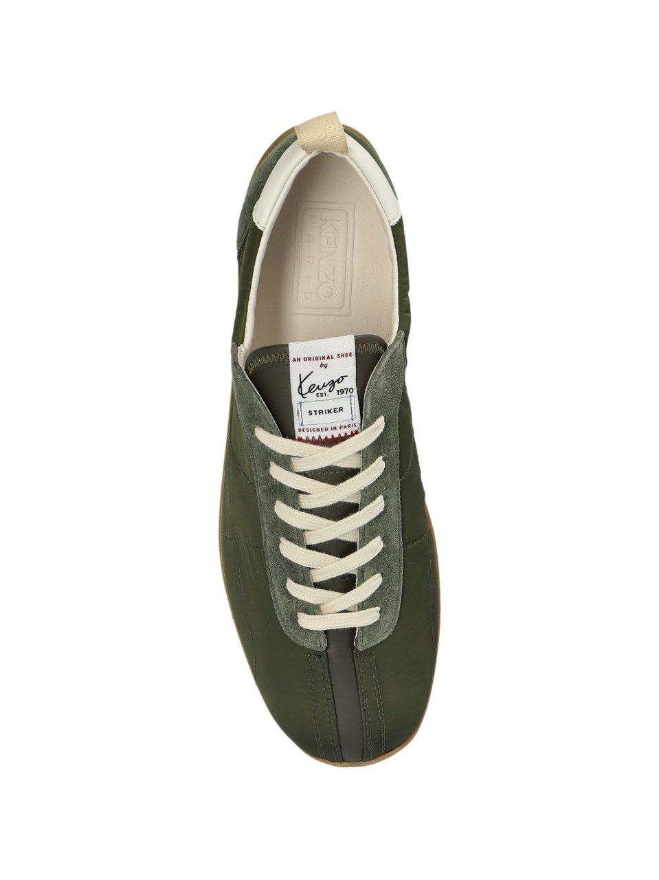 Kenzo Low-Profile Silk and Nylon Sneakers Groen