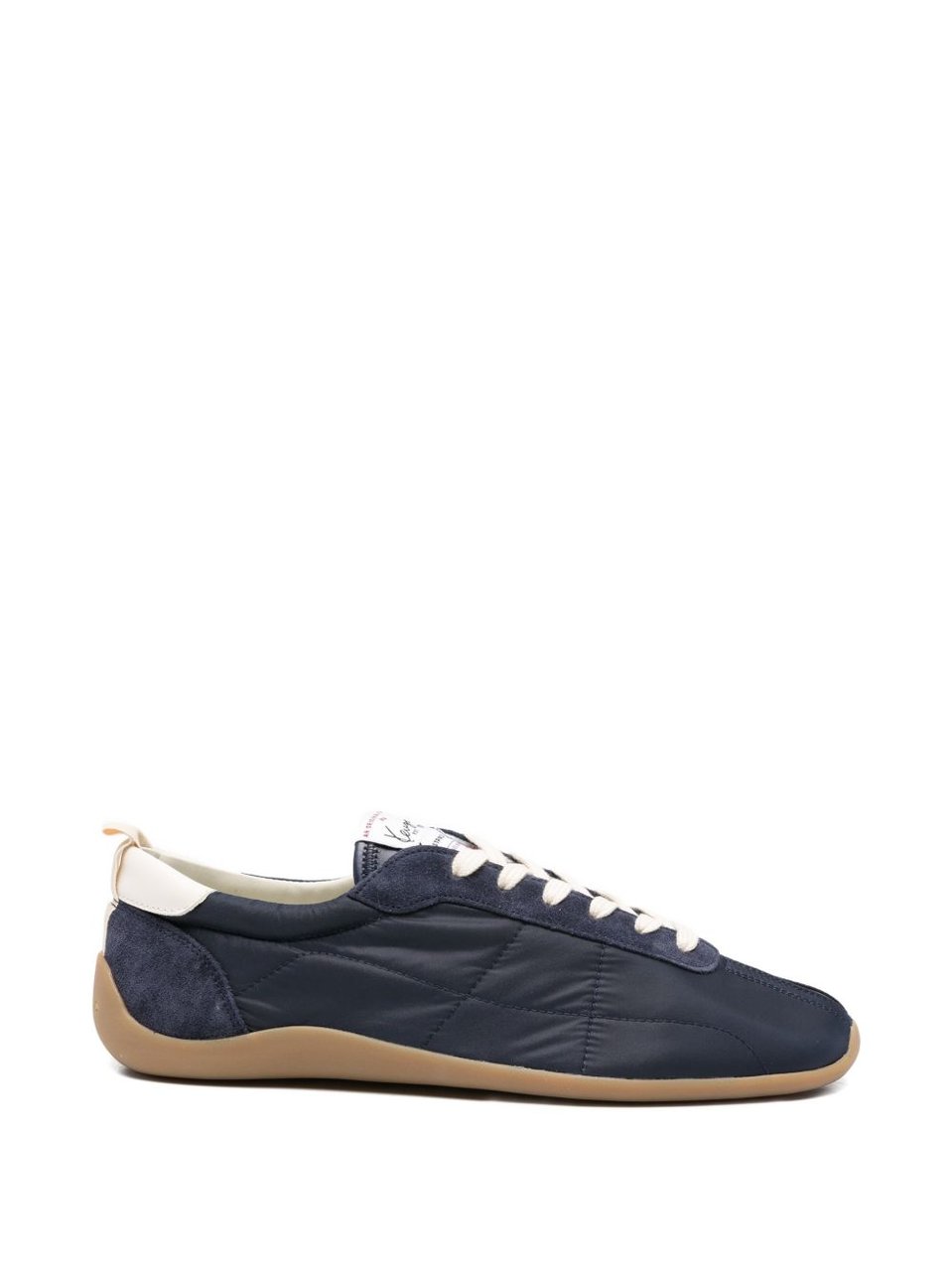 Kenzo Blue Panelled Lace-Up Rubber Sneakers Zwart