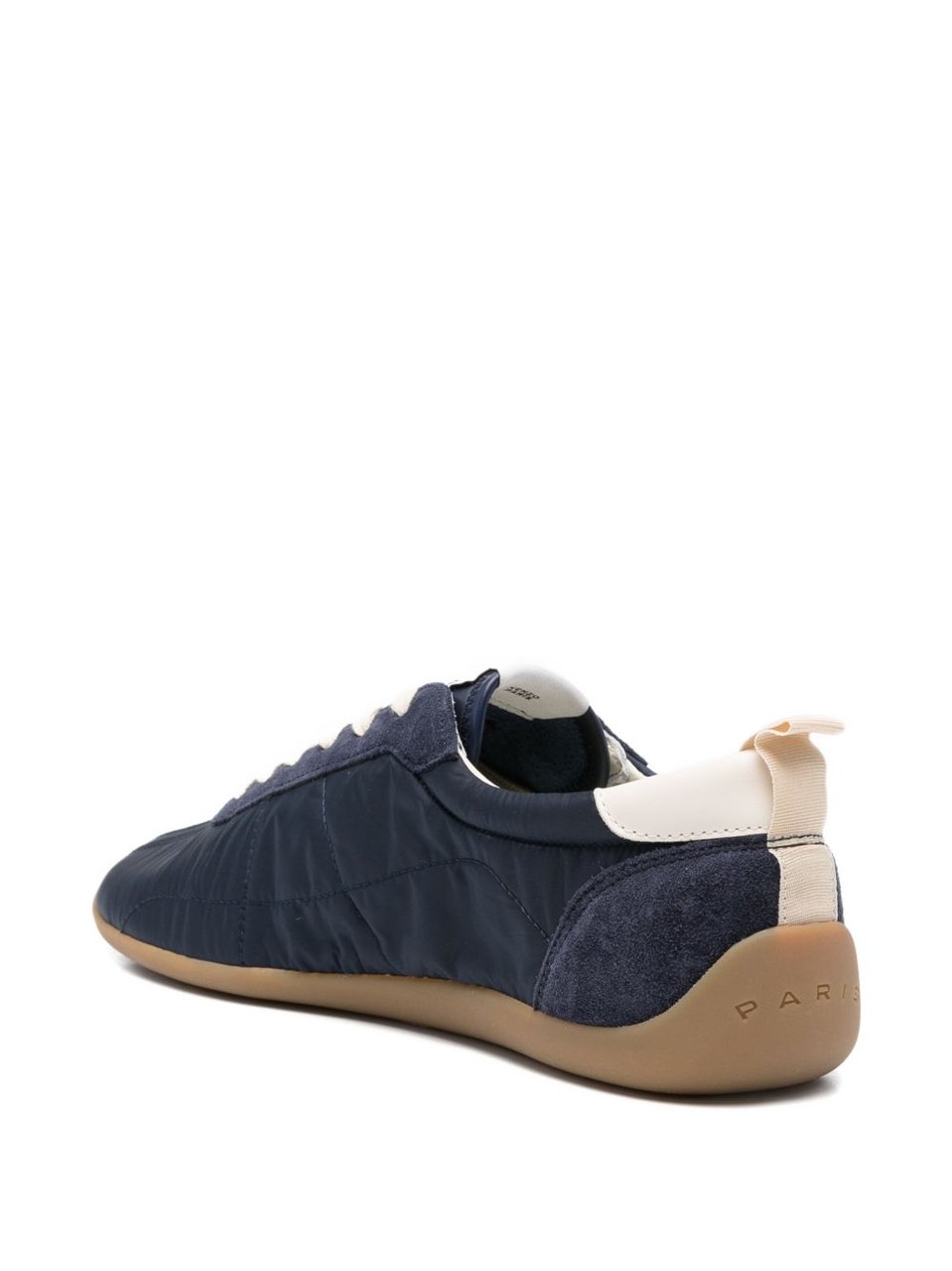 Kenzo Blue Panelled Lace-Up Rubber Sneakers Zwart