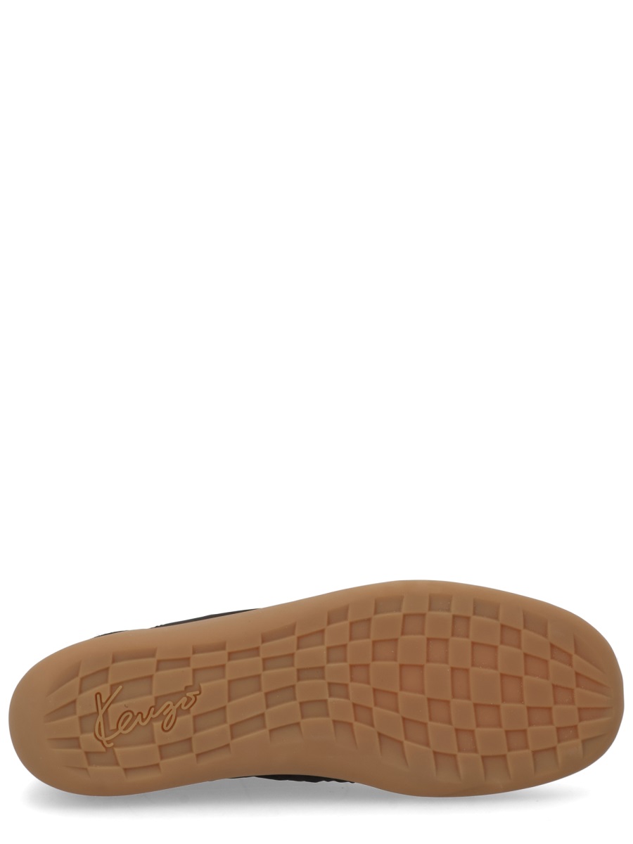 Kenzo Black Kenzo Striker Cream Laces Polyamide Sneakers Zwart