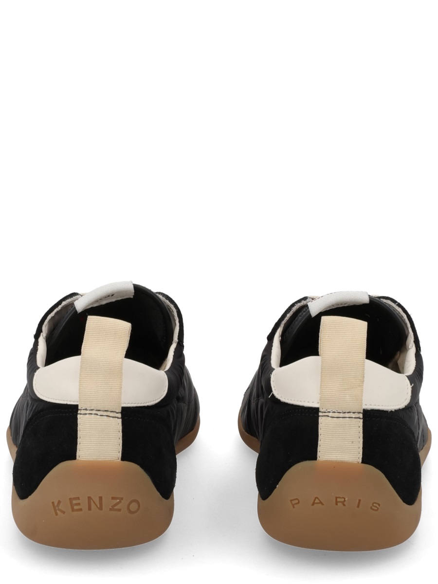 Kenzo Black Kenzo Striker Cream Laces Polyamide Sneakers Zwart
