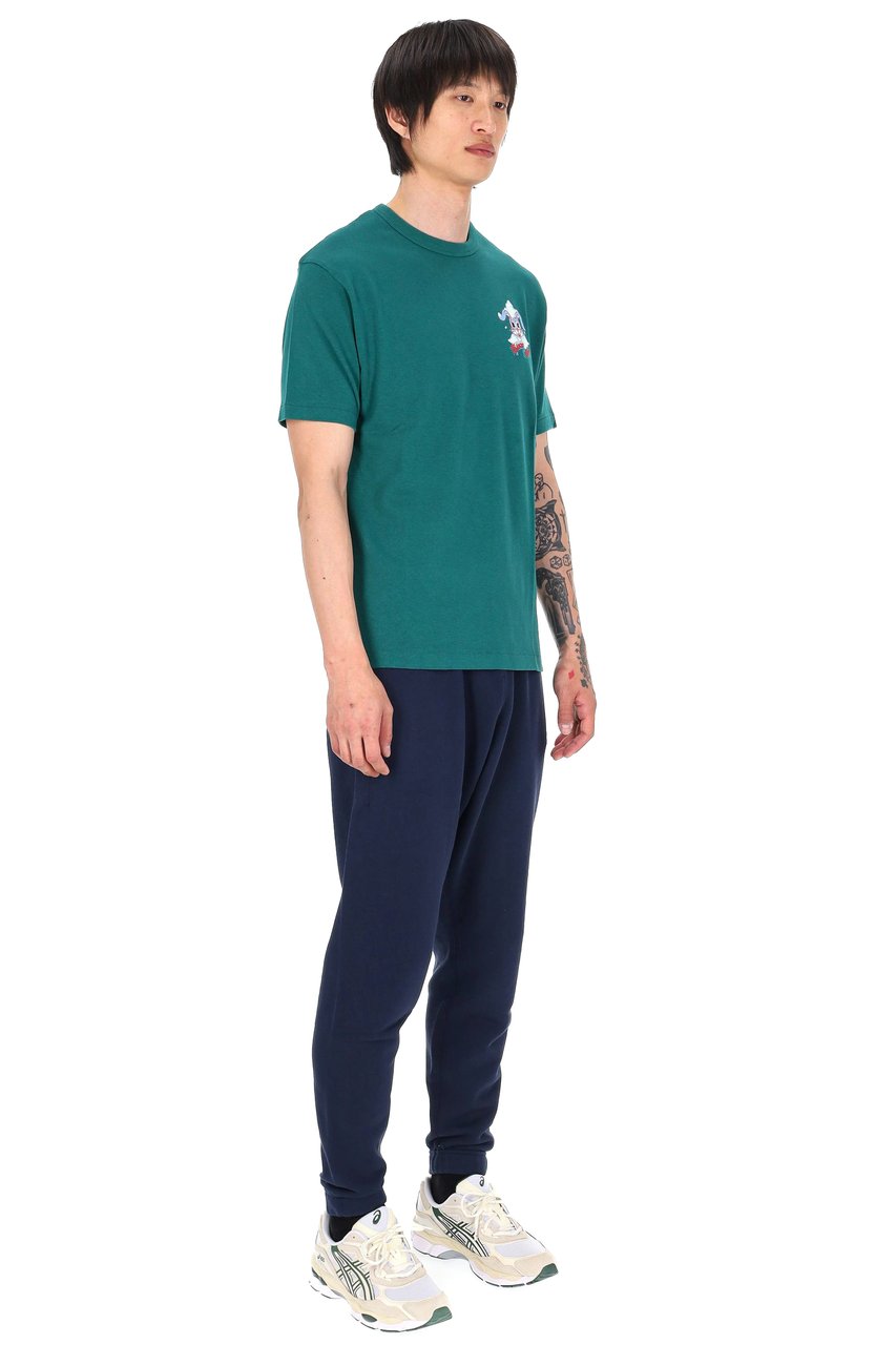 Kenzo Winter Holidays Rabbit K@li Cotton T-Shirt Blauw