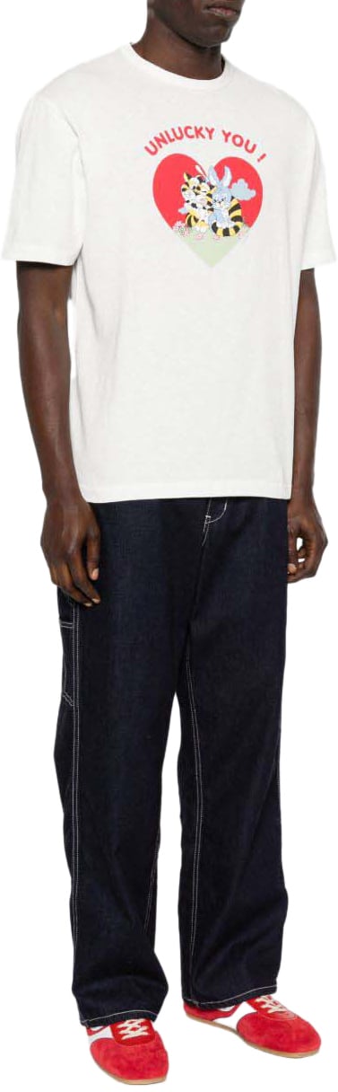 Kenzo T-Shirts And Polos Blanc Casse Beige