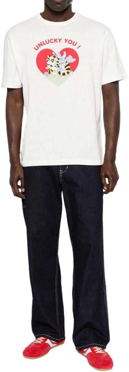 Kenzo T-Shirts And Polos Blanc Casse Beige