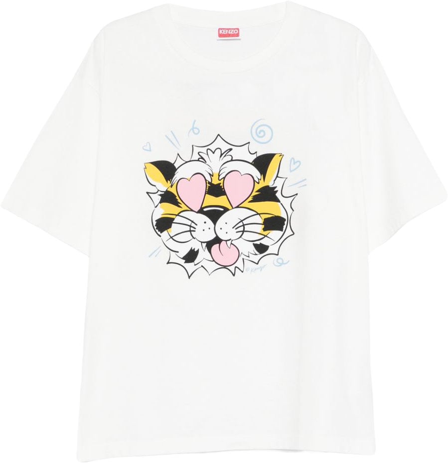Kenzo T-Shirts And Polos Blanc Casse Wit