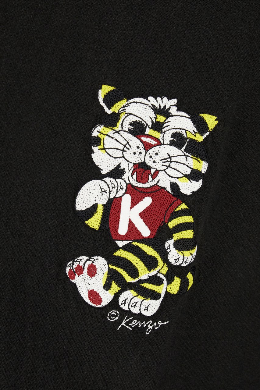 Kenzo Kenzo Black cotton t-shirt Zwart
