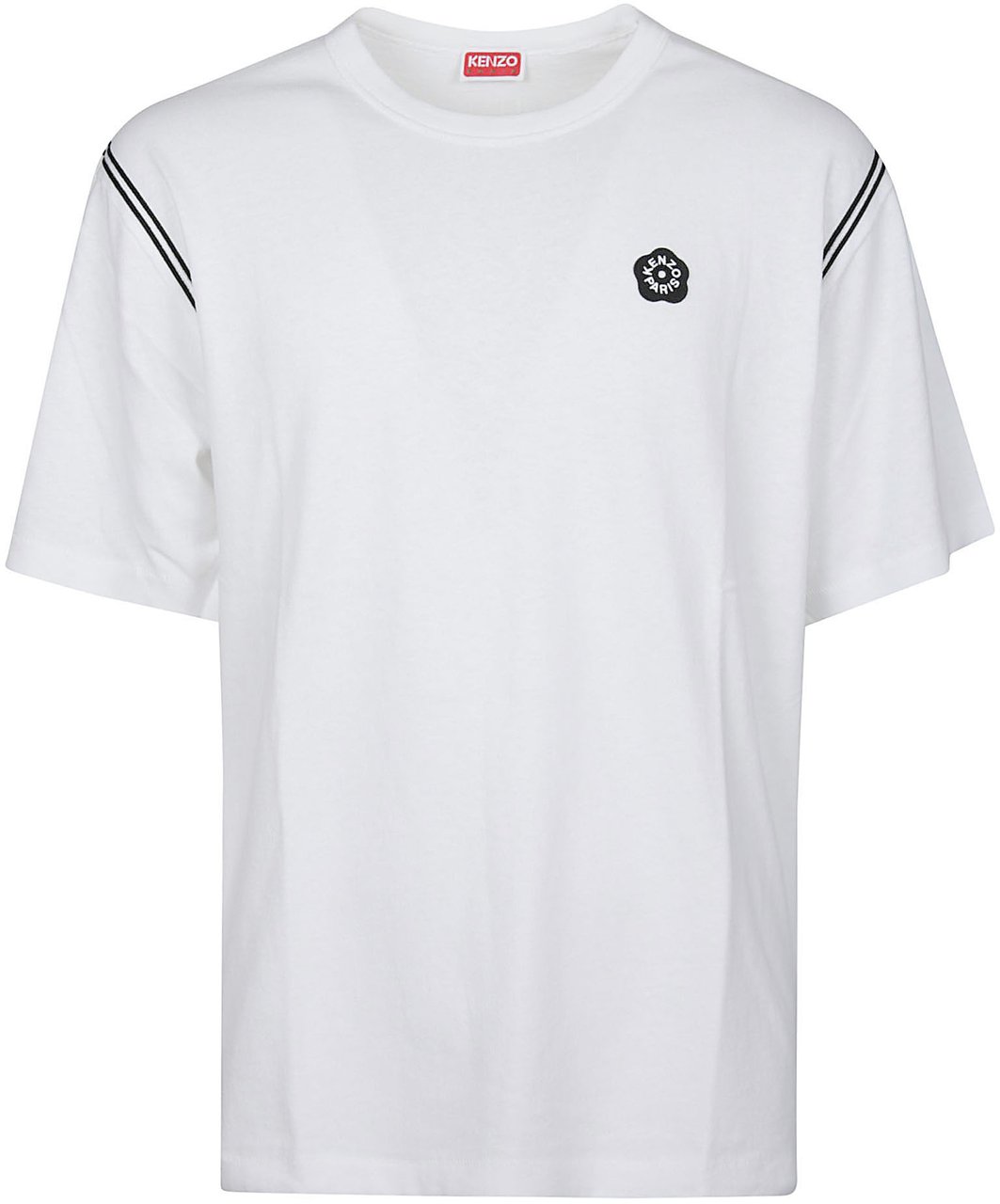 Kenzo Gots Boke Flower 2.0 Embroidered Classic T-shirt White Wit