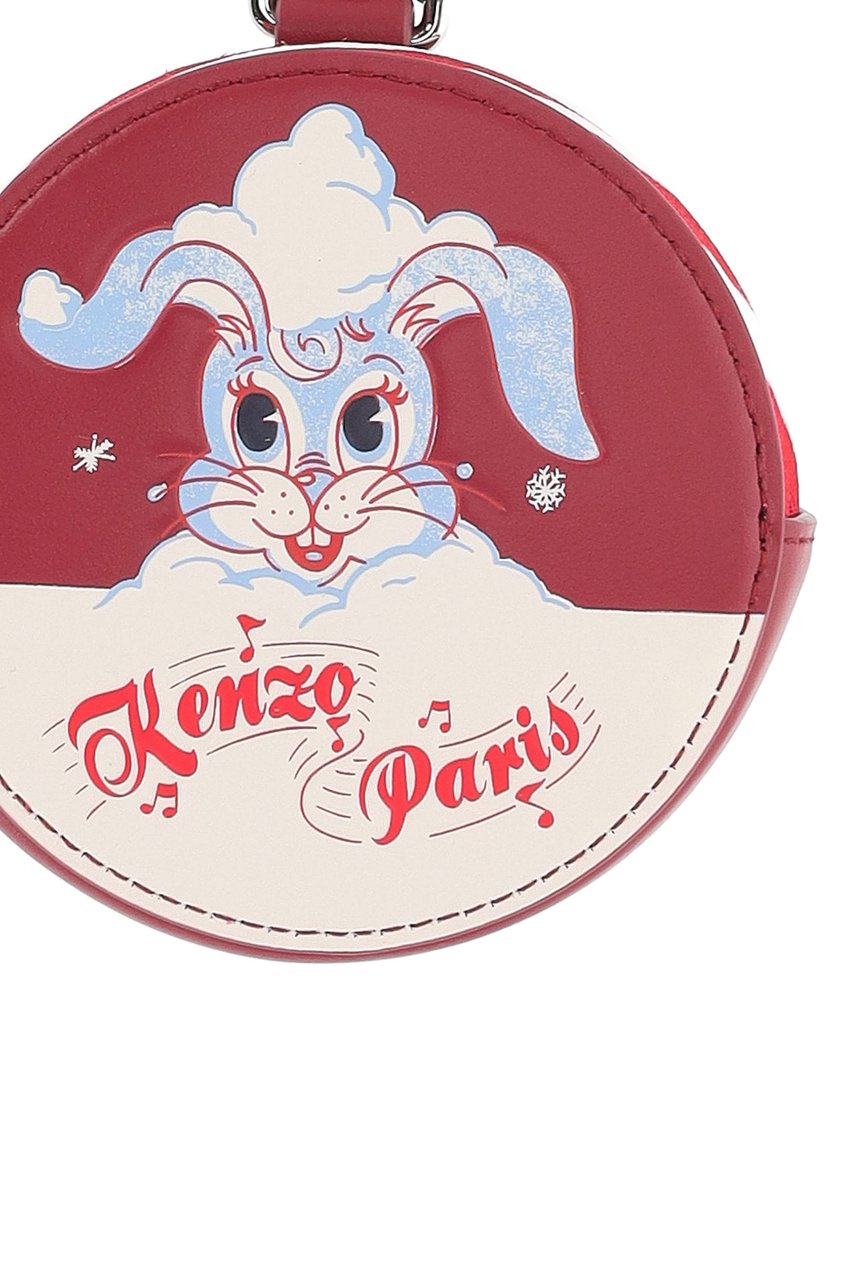 Kenzo Winter Holidays K@li Rabbit Leather Coin Purse Roze