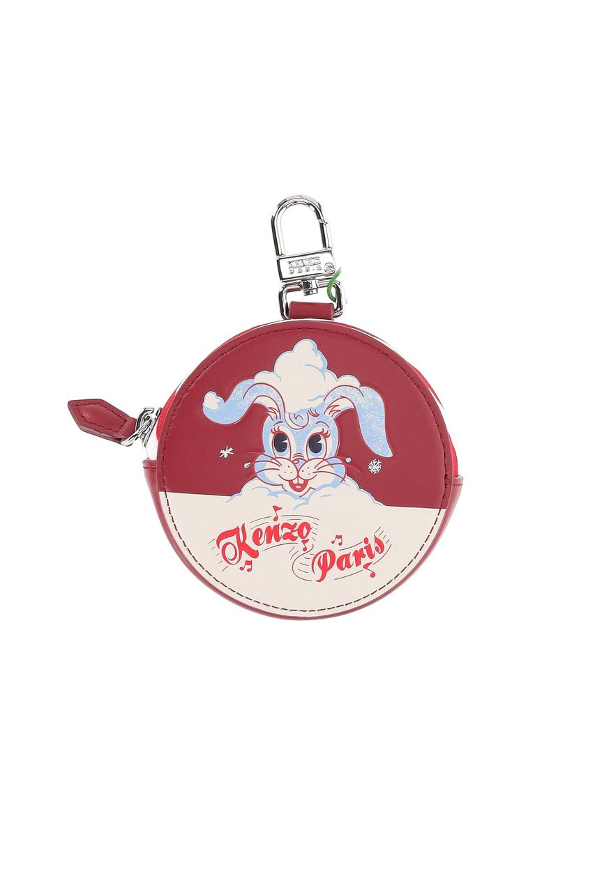 Kenzo Winter Holidays K@li Rabbit Leather Coin Purse Roze