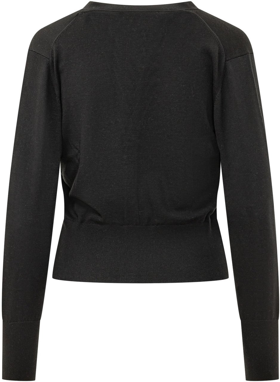 Kenzo Cardigan Tulip con Stampa Floreale Zwart