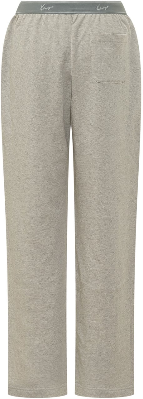 Kenzo Pantaloni a Gamba Ampia con Vita Elasticizzata Taupe