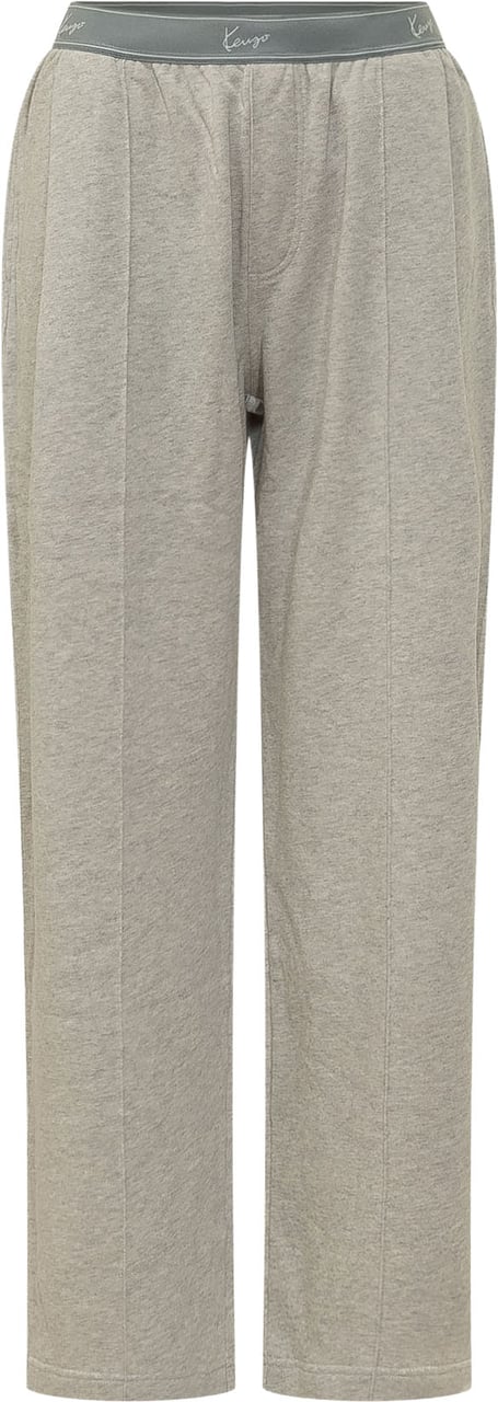 Kenzo Pantaloni a Gamba Ampia con Vita Elasticizzata Taupe