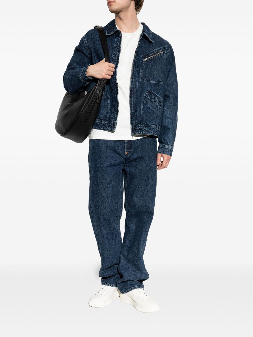 Kenzo Tailored Slim Fit Straight Leg Trousers Blauw