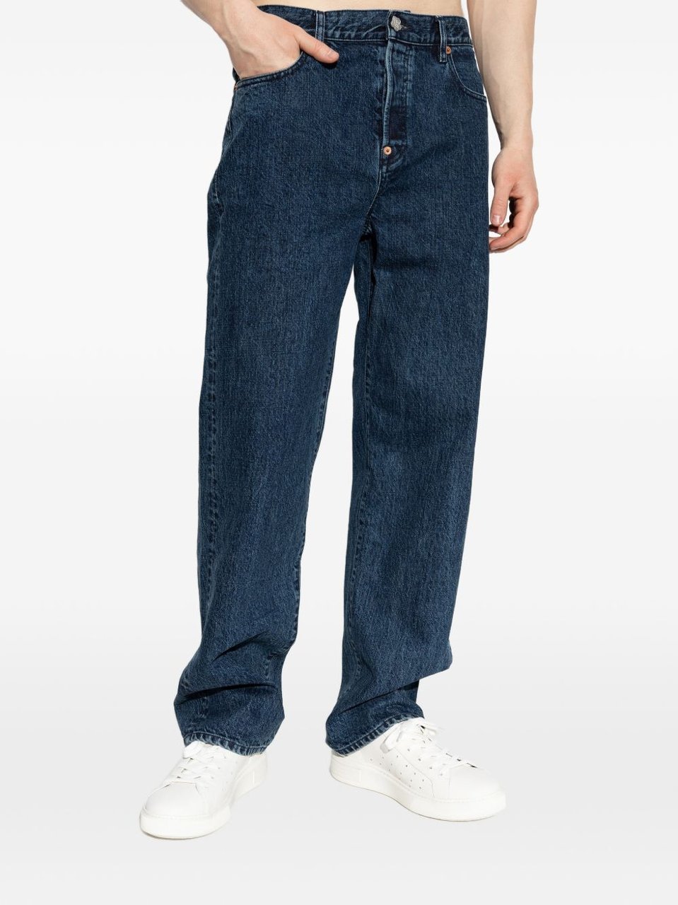 Kenzo Tailored Slim Fit Straight Leg Trousers Blauw