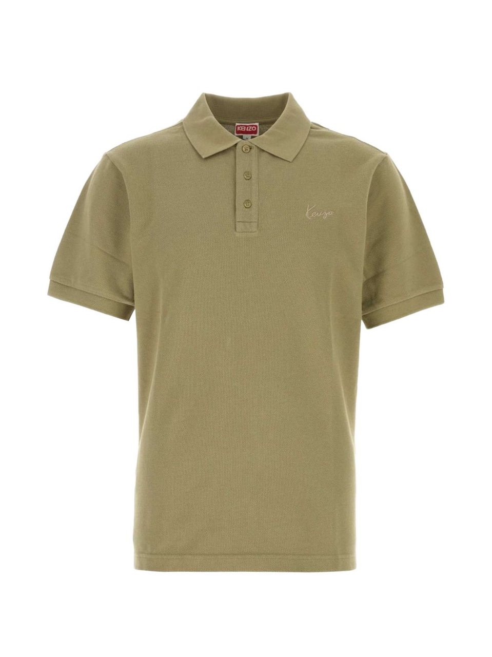 Kenzo Short-Sleeved Polo Shirt with Classic Collar Neutraal