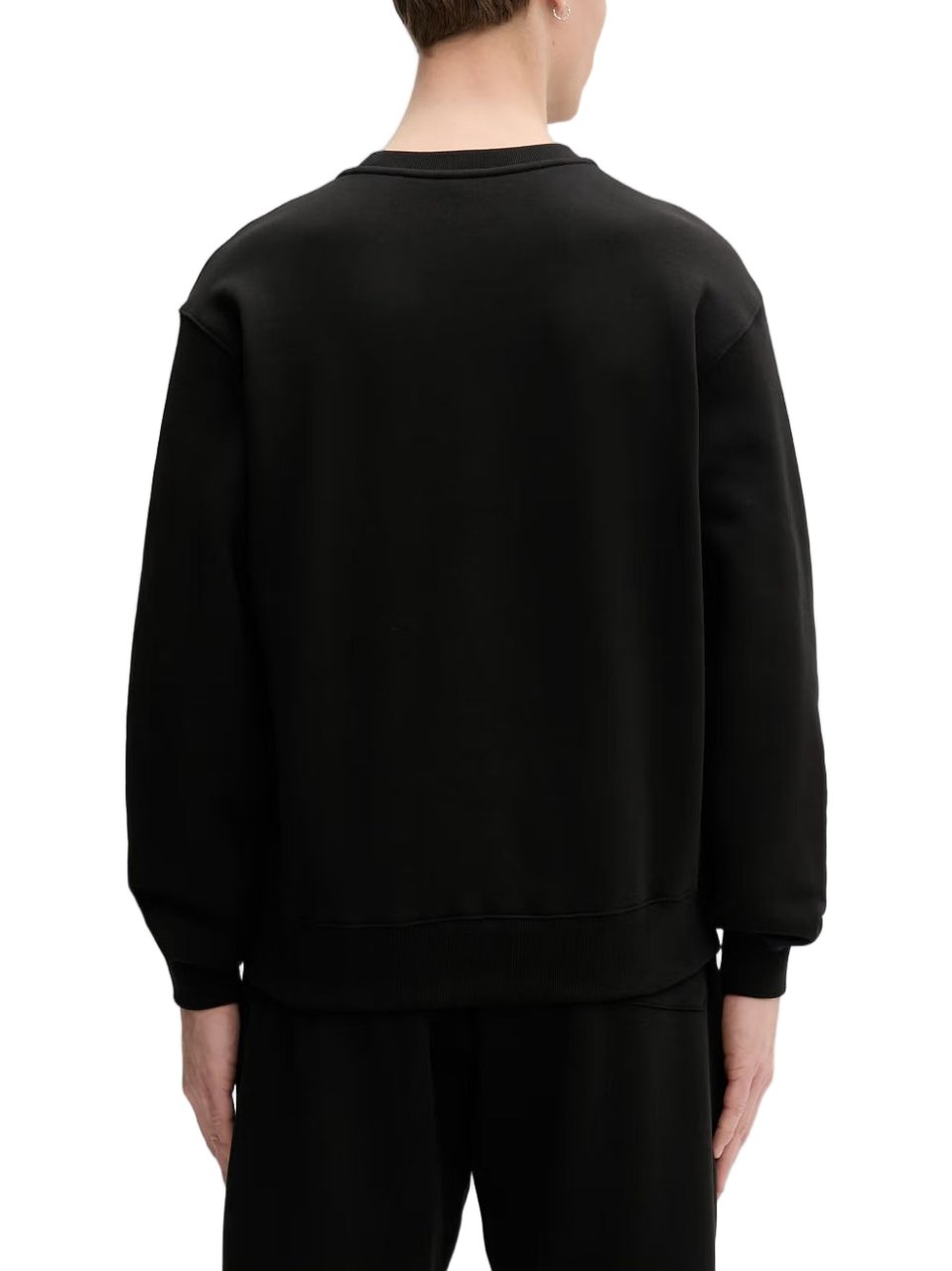 Kenzo Black Cotton Embroidered Logo Sweater Zwart