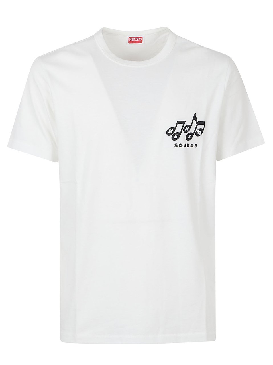 Kenzo Short-Sleeve Crew Neck T-Shirt with Embroidered Design Grijs