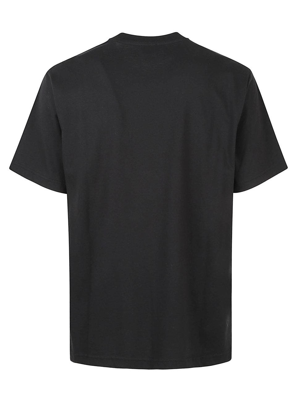Kenzo Minimalist Black Short-Sleeve T-Shirt with Embroidered Logo Zwart