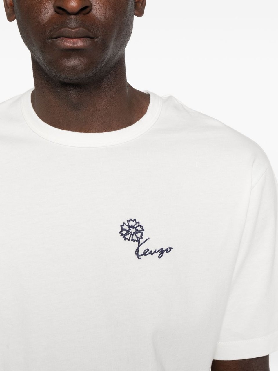 Kenzo Grey Relaxed Fit Graphic Print T-Shirt Wit