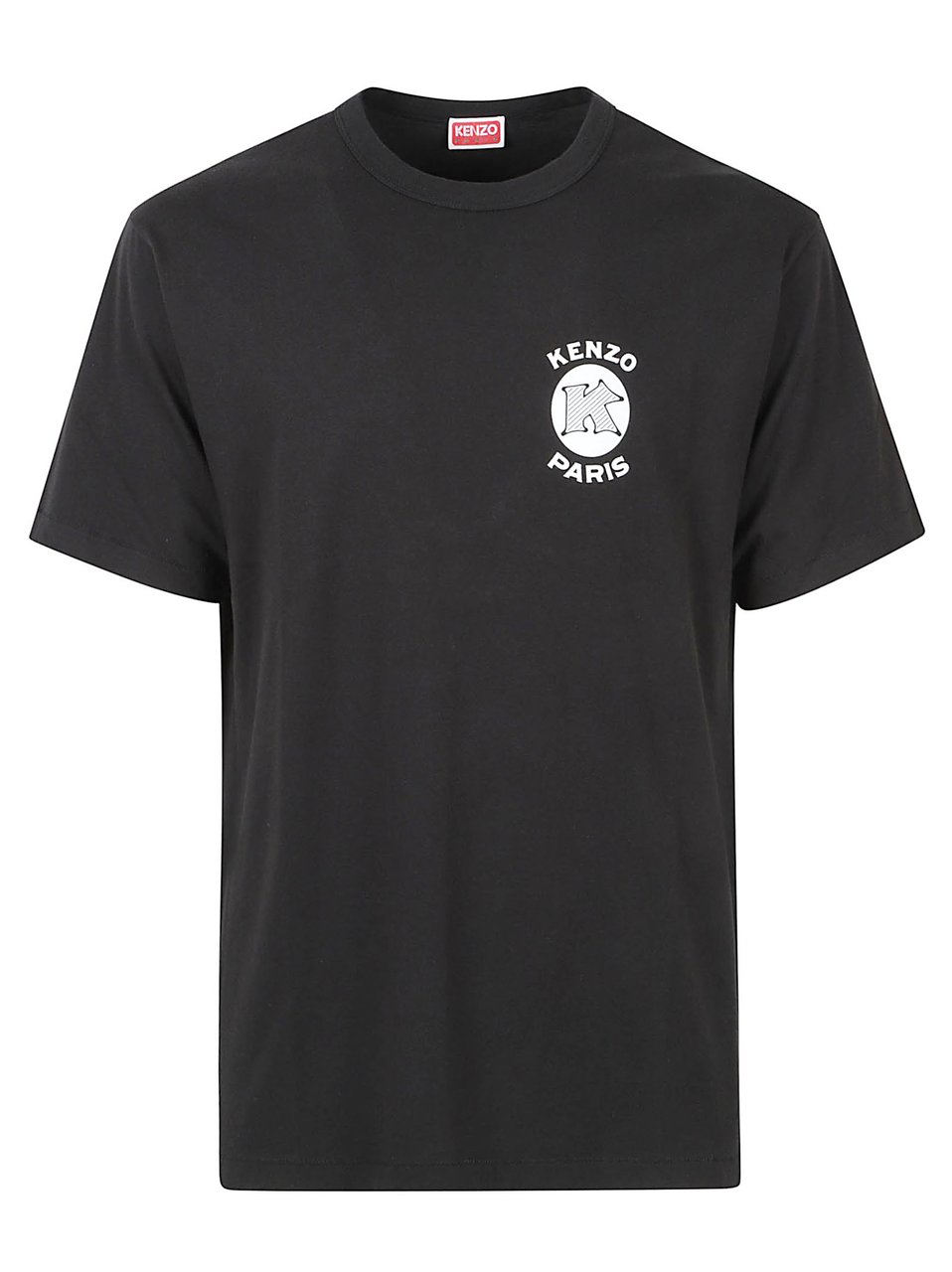 Kenzo Short-Sleeve Graphic T-Shirt with Floral Design Zwart