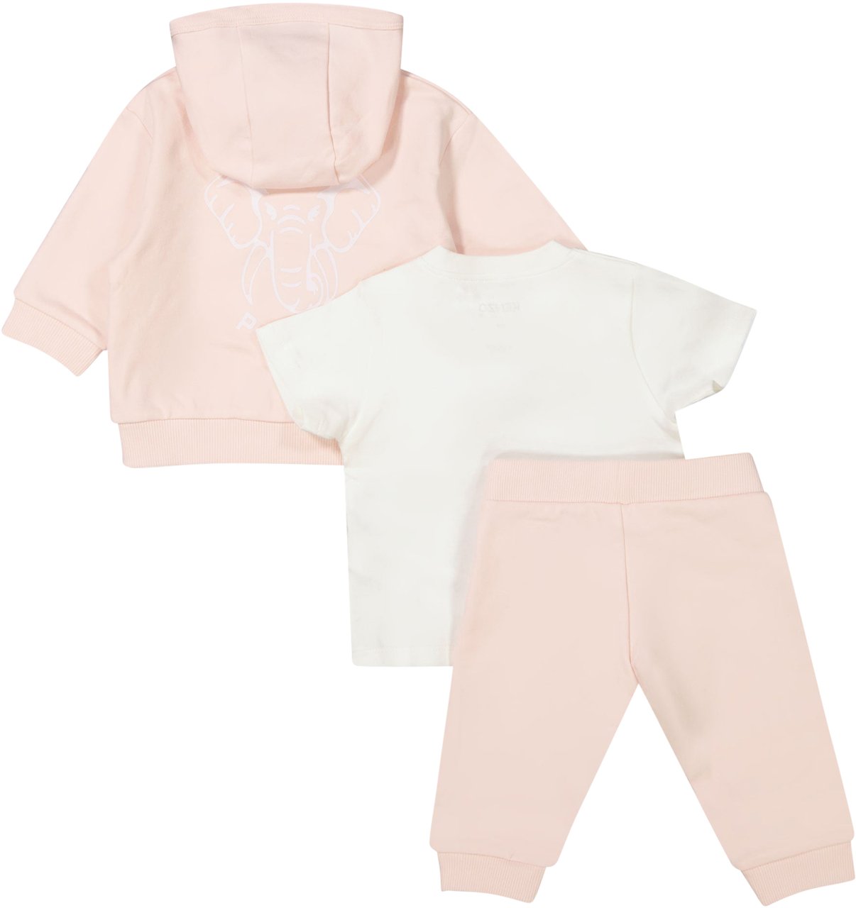 Kenzo Kenzo kids Baby Unisex Joggingpak In Licht Roze Roze