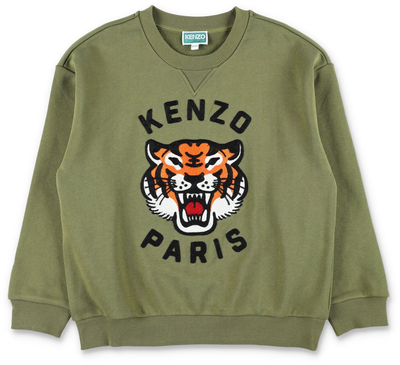 Kenzo Fleece Tiger Verde Donkergroen