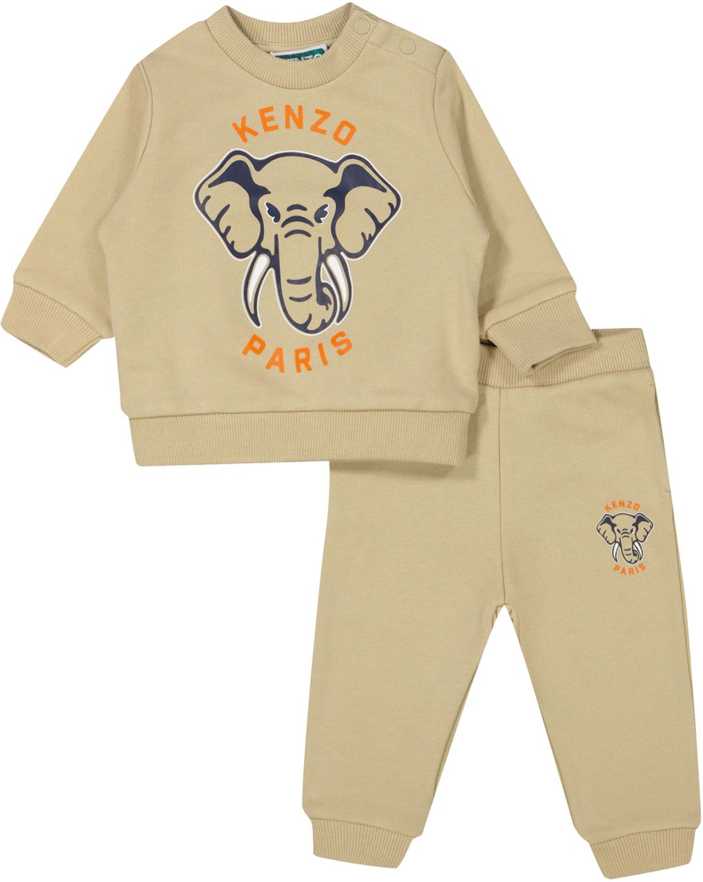 Kenzo Kenzo kids Baby Jongens Joggingpak In Licht Beige Beige