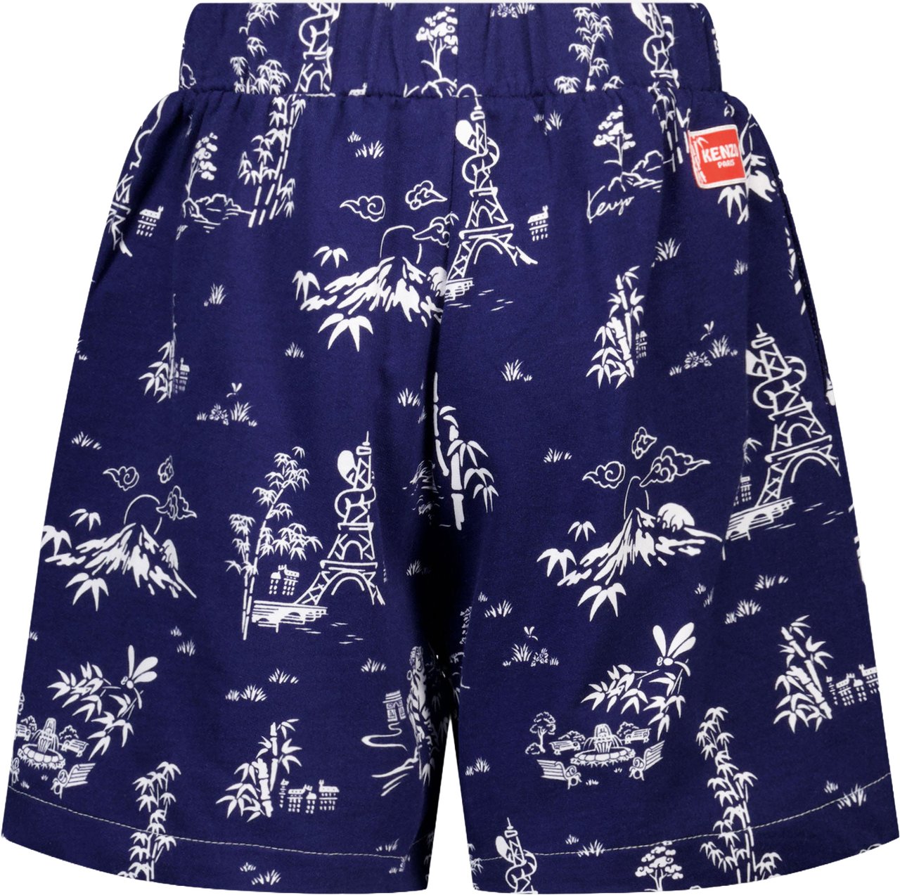 Kenzo Kenzo Kids Kinder Jongens Shorts In Navy Blauw