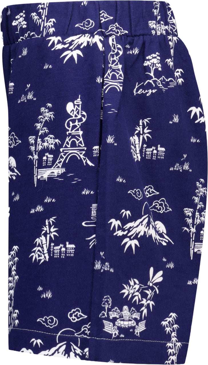 Kenzo Kenzo Kids Kinder Jongens Shorts In Navy Blauw