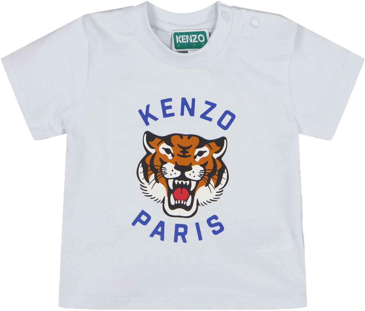 Kenzo Kenzo Kids Baby Jongens T-Shirt In Licht Blauw Blauw