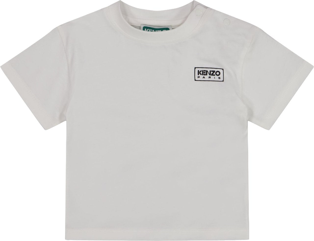 Kenzo Kenzo Kids Baby Jongens T-Shirt In Off White Wit
