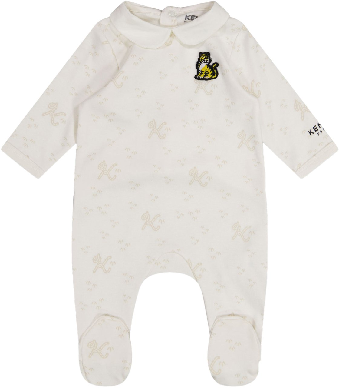 Kenzo Kenzo Kids Baby Jongens Boxpakje In Off White Wit