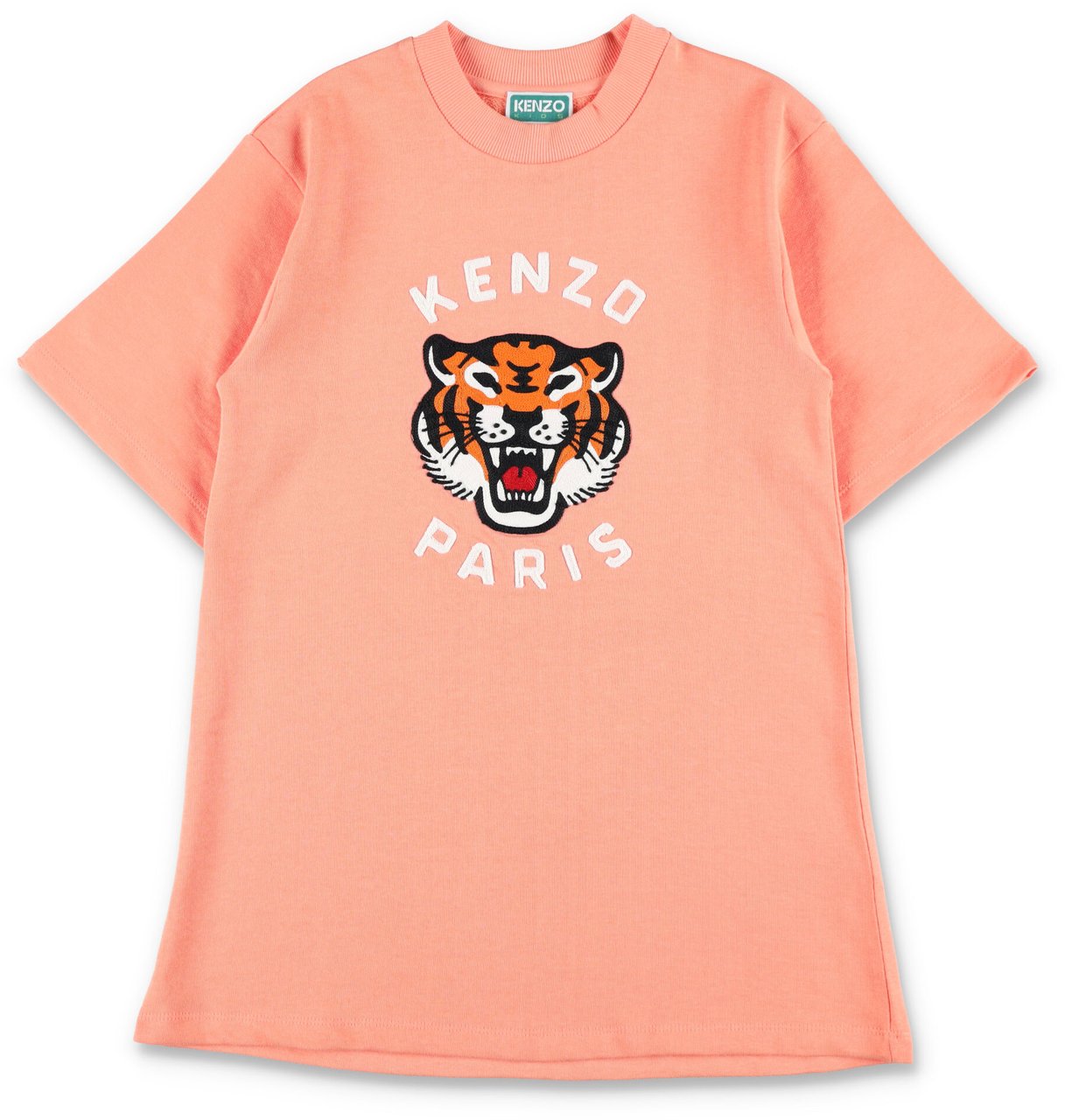Kenzo Max Fleece Dress Tiger Arancio Oranje