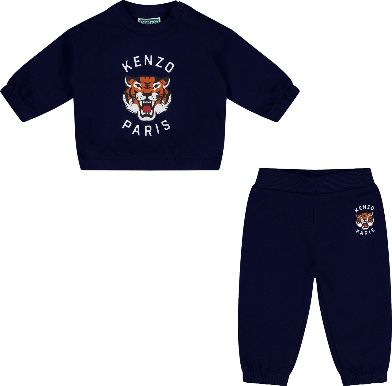 Kenzo Kids Baby Jongens Joggingpak In Navy Blauw