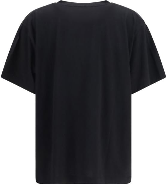 Khaite Black Cotton T-Shirt Zwart