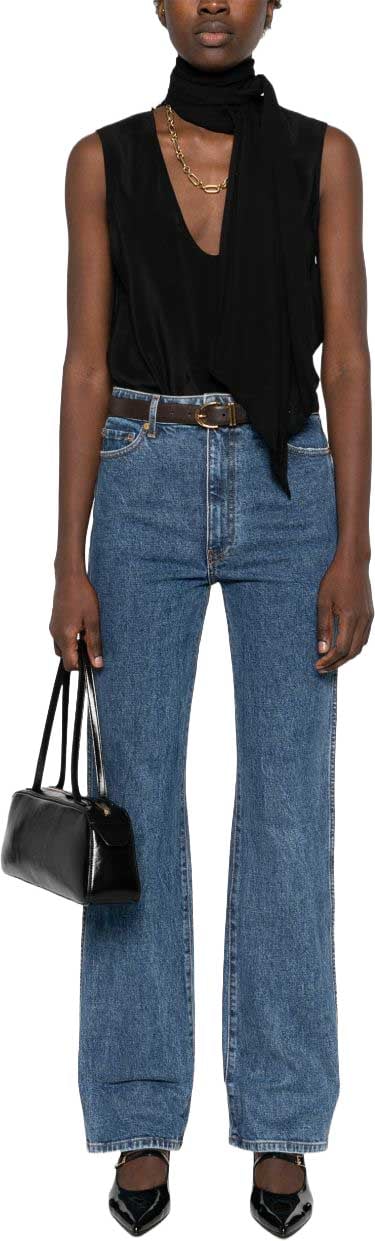 Khaite Jeans Navy Blauw