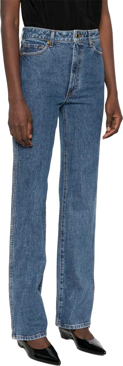Khaite Jeans Navy Blauw