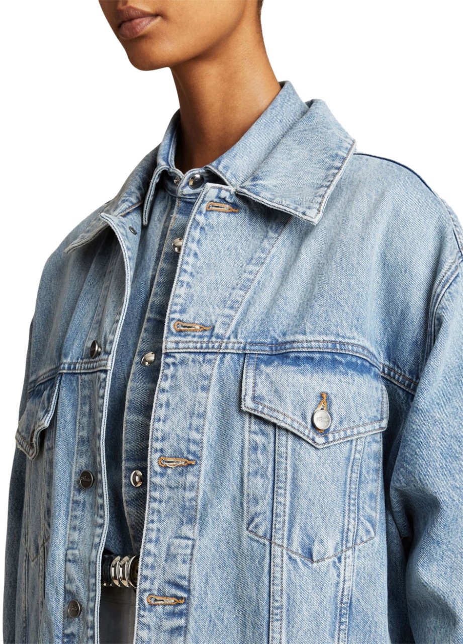 Khaite Coats Clear Blue Blauw