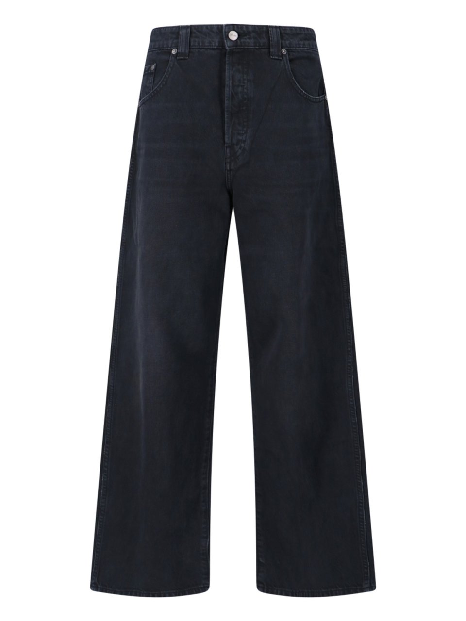 Khaite "Dane" Wide Jeans – Black Zwart
