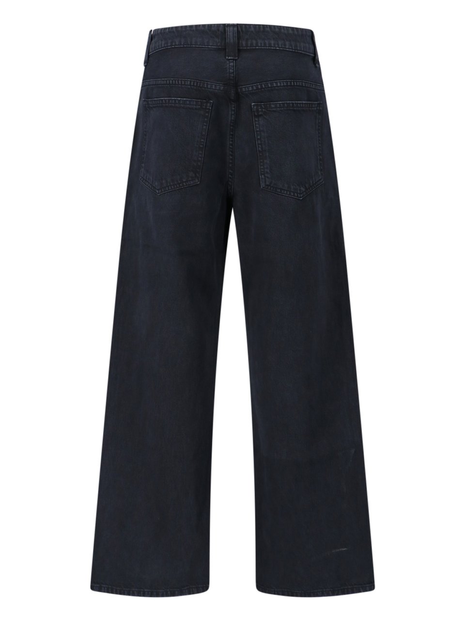 Khaite "Dane" Wide Jeans – Black Zwart