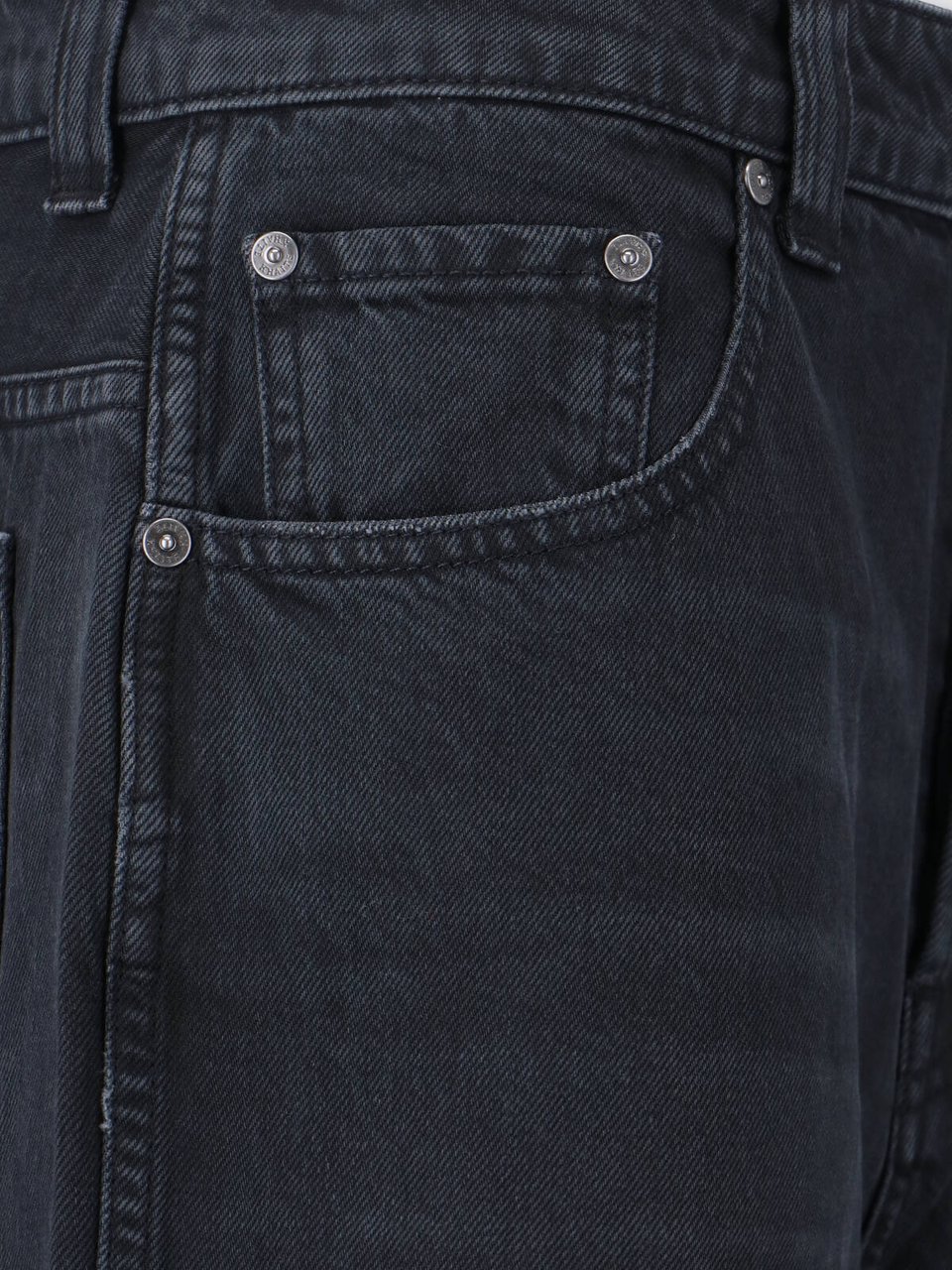 Khaite "Dane" Wide Jeans – Black Zwart