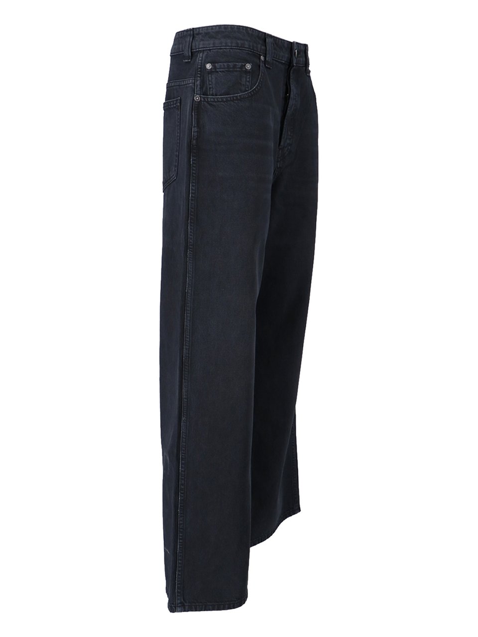 Khaite "Dane" Wide Jeans – Black Zwart