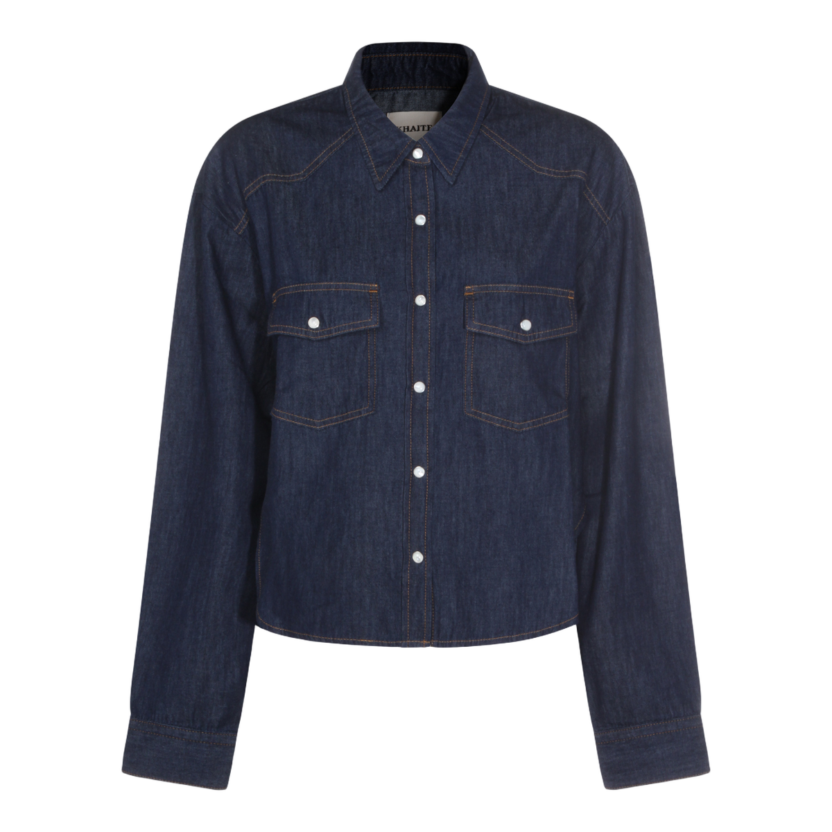 Khaite Structured Denim Shirt Zwart