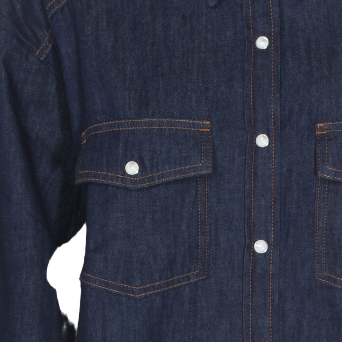 Khaite Structured Denim Shirt Zwart